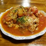 立ち酔い 超人 - 日替わり　チキントマト煮300円