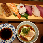 Magokoroya - にぎり寿司定食（１０２９円）