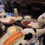 うさぎとぼく - ３人で仲良くお食事～♪