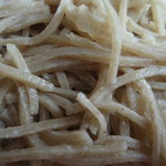 そば処 利庵 - 今日の、二八そばは、粗挽きの極みで、８メッシュ。甘くてうまい。