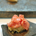 寿司栄 - 【にぎり】毛蟹と鮪トロのミルフィーユ