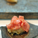 寿司栄 - 【にぎり】毛蟹と鮪トロのミルフィーユ