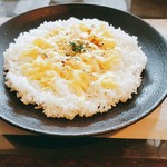 一文字カリー店 - 2016/7  ライスの上に炙りチーズ