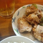 塩元帥 - セットの唐揚げ　ご飯と合わせて＋210円