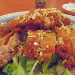 川菜味 - ひな鶏の唐揚甘酢ソースかけ