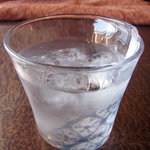 珈琲茶房　華なり - お水のグラスも美しいでしょ