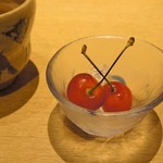 つきじ 文化人 - 食後の水菓子