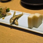 つきじ 文化人 - 酒肴三点盛り