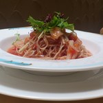 イタリア料理アクアフォンテ - 海老の冷製パスタ