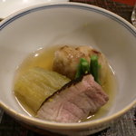 帰燕 - 煮物。お肉は鴨