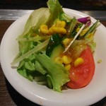 風月 - セットの生野菜サラダ