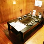 Okonomiyaki & Teppanyaki Nakanaka - 当店で人気の掘りごたつ席！！予約でお早めにおさえましょう！！