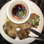 Mr. A Bar and Restaurant - 魚身のソテー！
スダチ醤油のピリ辛ソースで食べると美味い