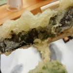 そば処 紫葉庵 - 【2016.7.15(金)】茄子の天ぷら