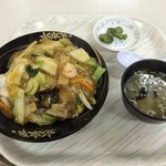 波止場食堂 - 「朝用　中華丼」セット（2016/7/15）