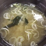 波止場食堂 - 味噌汁（わかめ+ねぎ）