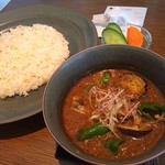 オクシモロン - 本日のカリー 万願寺とうがらしとナスとひき肉のカリー