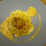 ダリアロッソ - 雲丹のクリームパスタ　上から