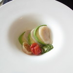 故宮 - タイラギ貝とアボカドの冷菜
