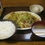 OFUKURO - ｢肉野菜炒め定食｣です。