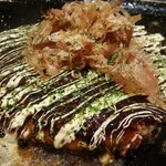 Tsukishima Monja Okonomiyaki Teppanyaki Raku - 上手く焼けました～♪