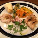 中津イタリアバール チッチョ - とりあえずの前菜盛り合わせ