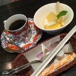 あい葉 - パイナップルのシャーベットとコーヒー