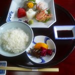 割烹旅館きむらや - 室津"割烹旅館きむらや"刺身盛合せとご飯