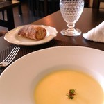 Le détour - Cコース（2200円）冷製パンプキンスープ