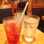 カスタネット - お肉料理コースで選んだアイスティー