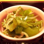 千真野 - ピーマンとジャコの山椒炒め（つきだし）