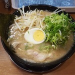 くるめや - 久留米ラーメンネギもやしトッピング