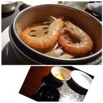 星期菜 白金 - ◆有頭海老の老酒蒸し(2000円）×２・・・お勧めだと言われた品。