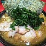 家系総本山 ラーメン 吉村家 - 大チャーシュー+海苔+生ホウレン草 ¥990+60+90