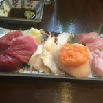 よねさん - ＜2016年7月15日再訪＞刺身盛り合わせ
