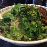 スパイス・ラー麺 卍力 - ＜2016年7月再訪＞スパイスラーメン・Wパクチー・1,080円＋肉切れっ端・100円