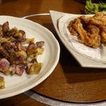 Di Doriya - 取りあえず、もも焼き(1300円）とから揚げ(1000円）をオーダー。