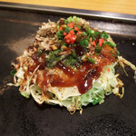 Hiroshima Ryuu Okonomiyaki Okonomi Mura - 広島流お好み焼 肉玉そば(玉子・そば抜き)