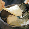 釜炊近江米 銀俵 - 料理写真:信楽焼の土釜で炊きあげるごはんをお楽しみください