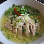 台湾料理 鼎 - 蒸し鶏麺（蒸鶏肉湯麺）