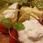 フラテッロ - 本日の前菜（水牛のモッツァレラ）