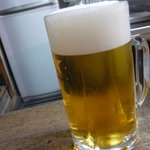 大倉山もつ肉店 - 生ビール大６００円★★★