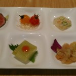 Nangoku Shuka - [料理] 前菜 ６種 パレット盛り合わせ 全景♪ｗ
