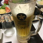 だいこん家 - まずは生ビール♫
すでに一口飲んでます(笑)