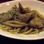 ラ･マンチーナ - ホタテ、蓮根、大葉のジェノベーゼソース