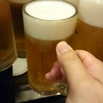 サムギョプサルと焼肉寅゛ちゃん - 生ビールで乾杯(^^)b