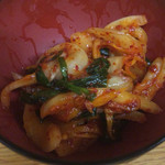 ラーメン二郎 - 玉ねぎキムチ 100円