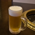 炙り焼肉　おさ - ビール