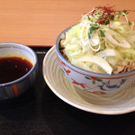 福徳屋 - 2016.6.25  肉つけキャベツ蕎麦☆（3人前） 890円（税別）