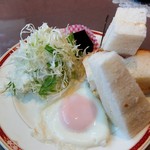Asuka - 玉子サンドのセット＋目玉焼きトッピング